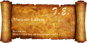 Theiss Edina névjegykártya